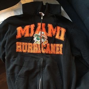 University of Miami Zip Up Hoodie